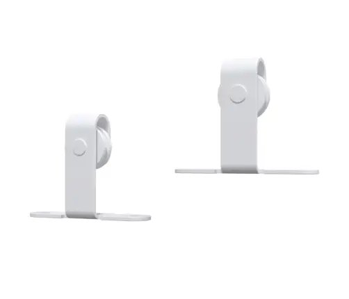 Bīdāmo Skapja Durvju Komplekts, Oglekļa Tērauds, 122 Cm, Balts Vidaxl