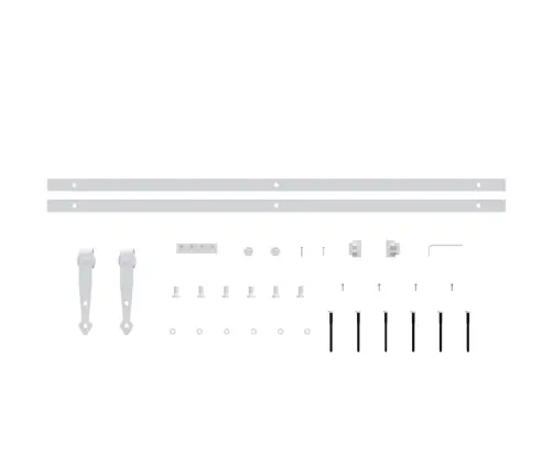 Stumdomų Spintelės Durų Rinkinys, Baltas, 183cm Plienas