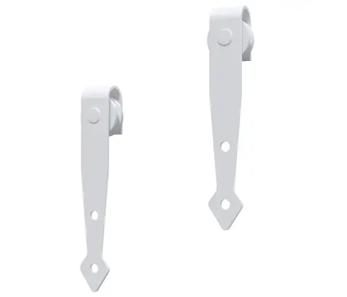 Stumdomų Spintelės Durelių Rinkinys, Baltas, 122cm Plienas