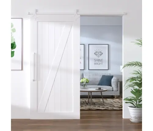 Bīdāmo Durvju Sistēma, 183 Cm, Balts Tērauds Vidaxl