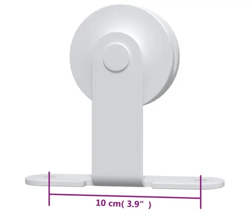 Bīdāmo Durvju Sistēma, 183 Cm, Balts Tērauds Vidaxl