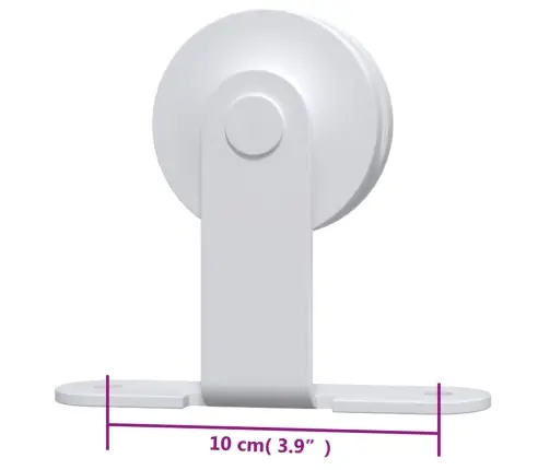 Bīdāmo Durvju Sistēma, 200 Cm, Balts Tērauds Vidaxl