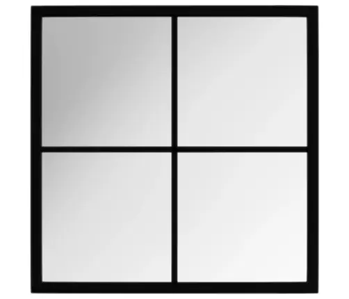 Seinapeegel, Must, 40 X 40 cm Metall