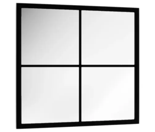 Seinapeegel, Must, 40 X 40 cm Metall