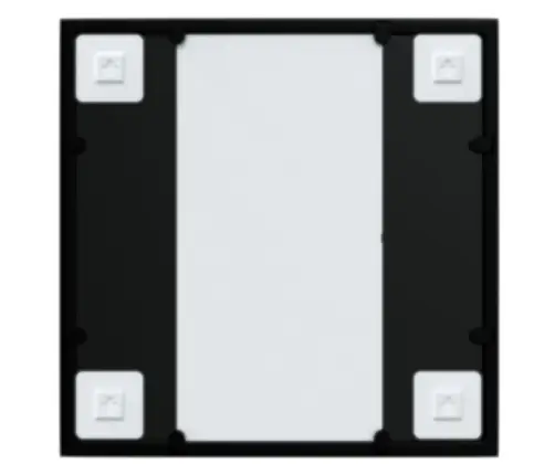 Seinapeegel, Must, 40 X 40 cm Metall