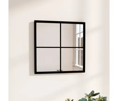 Seinapeegel, Must, 40 X 40 cm Metall