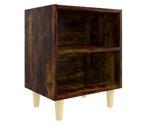 Naktinė Spintelė Su Medinėmis Kojelėmis, Ąžuolo, 40X30X50Cm