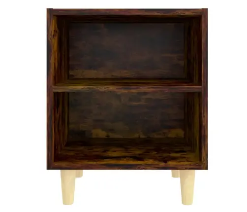 Naktinė Spintelė Su Medinėmis Kojelėmis, Ąžuolo, 40X30X50Cm