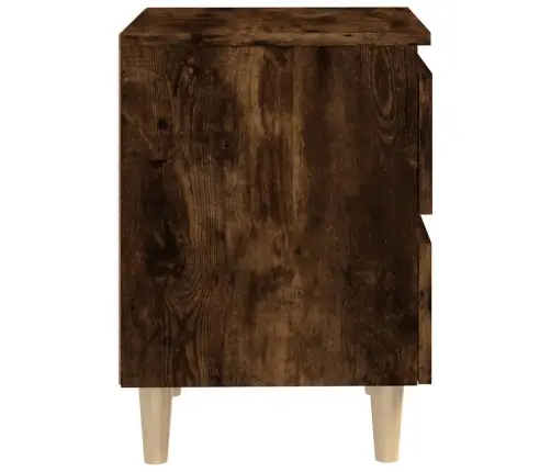 Naktsskapītis, Masīvkoka Kājas, Ozolkoka Krāsa, 40X35X50 Cm Vidaxl