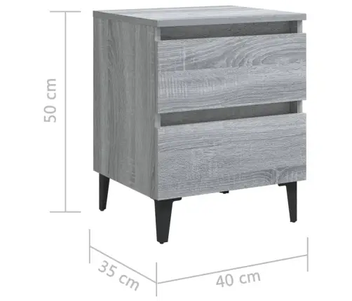 Öökapp Metalljalgadega, Hall Sonoma, 40 X 35 X 50 Cm