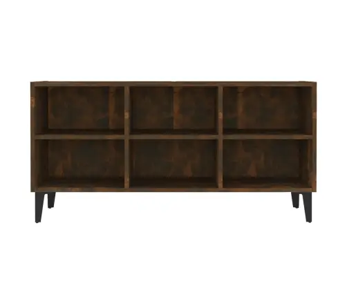 Tv Plaukts Ar Metāla Kājām, Ozolkoka Krāsā, 103,5X30X50 Cm Vidaxl