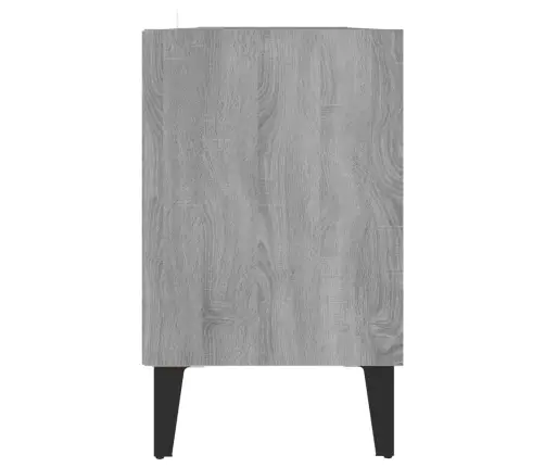 Tv Plaukts Ar Metāla Kājām, Pelēcīga Ozola Krāsa, 103,5X30X50Cm Vidaxl Tv Plaukts Ar Metāla Kājām, Pelēcīga Ozola Krāsa, 103,5X30X50Cm Vidaxl