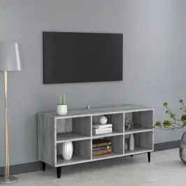 Tv Spintelė Su Metalinėmis Kojelėmis, Pilka, 103,5X30X50Cm