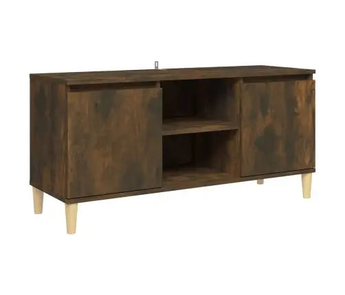 Tv Skapītis Ar Masīvkoka Kājām, Ozolkoka Krāsa, 103,5X35X50 Cm Vidaxl