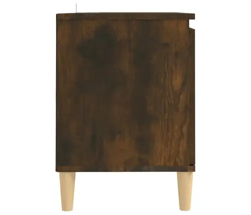 Tv Skapītis Ar Masīvkoka Kājām, Ozolkoka Krāsa, 103,5X35X50 Cm Vidaxl