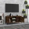 Tv Skapītis Ar Metāla Kājām, Ozolkoka Krāsa, 103,5X35X50 Cm Vidaxl