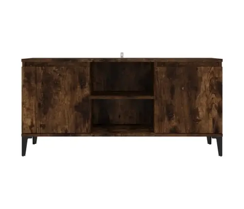 Tv Skapītis Ar Metāla Kājām, Ozolkoka Krāsa, 103,5X35X50 Cm Vidaxl