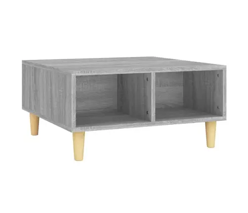 Kafijas Galdiņš, Pelēka Ozola, 60X60X30 Cm, Inženierijas Koks Vidaxl