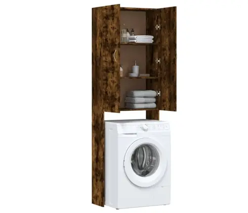 Skalbimo Mašinos Spintelė, Dūminio Ąžuolo, 64X25,5X190Cm