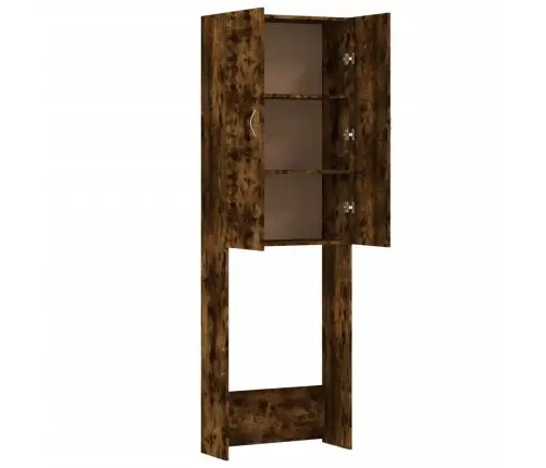 Skalbimo Mašinos Spintelė, Dūminio Ąžuolo, 64X25,5X190Cm