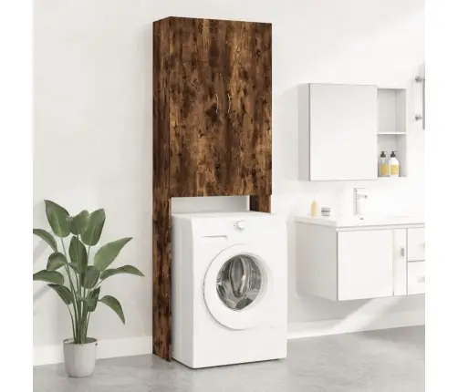 Skalbimo Mašinos Spintelė, Dūminio Ąžuolo, 64X25,5X190Cm