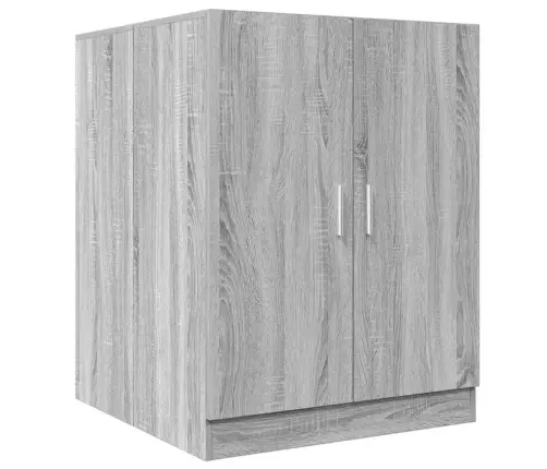 Skalbimo Mašinos Spintelė, Pilka Ąžuolo, 71X71,5X91,5Cm