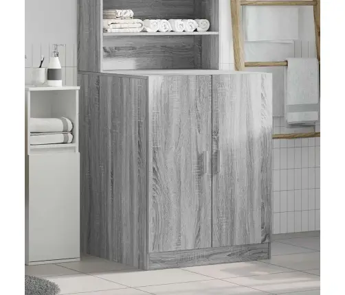 Skalbimo Mašinos Spintelė, Pilka Ąžuolo, 71X71,5X91,5Cm