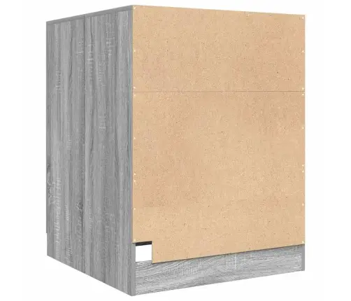 Skalbimo Mašinos Spintelė, Pilka Ąžuolo, 71X71,5X91,5Cm