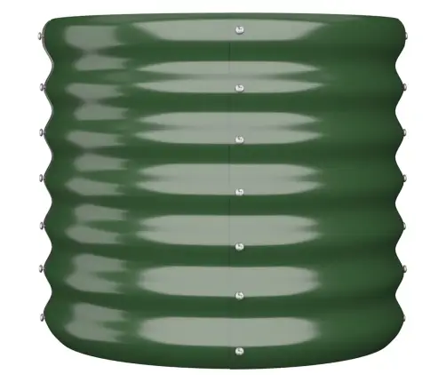 Dārza Puķu Kaste, 40X40X36 Cm, Pulverkrāsots Tērauds, Zaļa Vidaxl