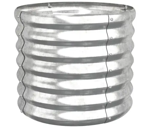 Dārza Puķu Kaste, 40X40X36Cm, Cinkots Tērauds, Sudrabaina Vidaxl