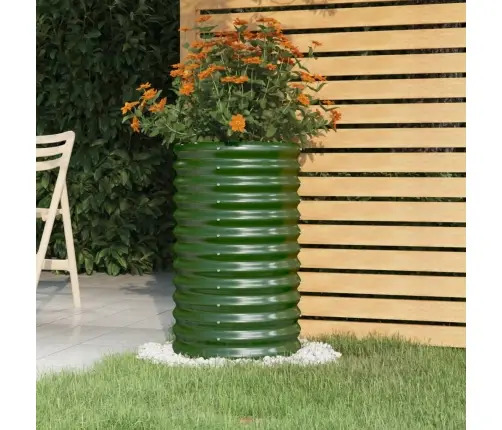 Sodo Lovelis, Žalias, 40X40X68cm Cinkuotas Plienas