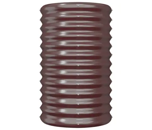 Sodo Lovelis, Rudas, 40X40X68cm Cinkuotas Plienas