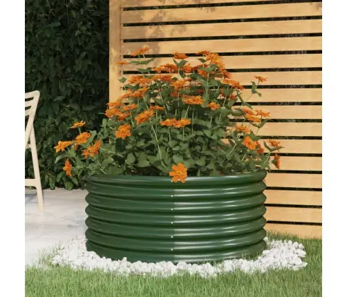 Sodo Lovelis, Žalias, 80X80X36cm Cinkuotas Plienas