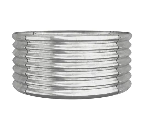 Sodo Lovelis, Sidabrinis, 80X80X36cm Cinkuotas Plienas