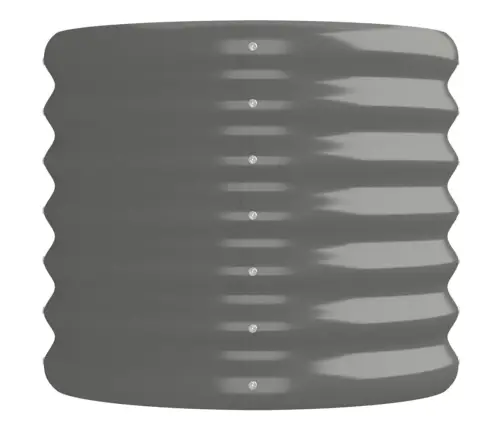 Augstā Puķu Kaste, 152X40X36 Cm, Pulverkrāsots Tērauds, Pelēka Vidaxl