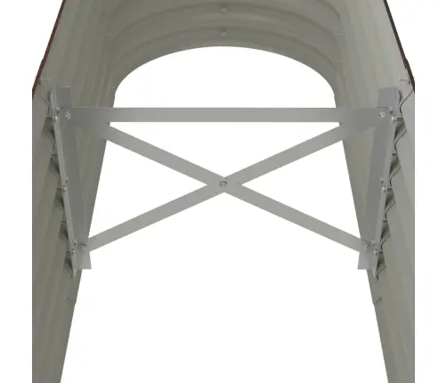 Augstā Puķu Kaste, 152X40X36 Cm, Pulverkrāsots Tērauds, Brūna Vidaxl