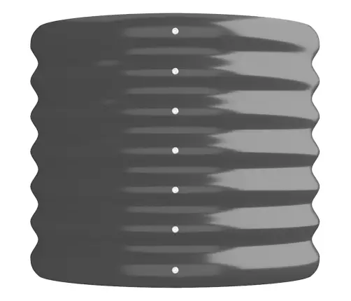 Augstā Puķu Kaste, 224X40X36 Cm, Tērauds, Antracītpelēka Vidaxl