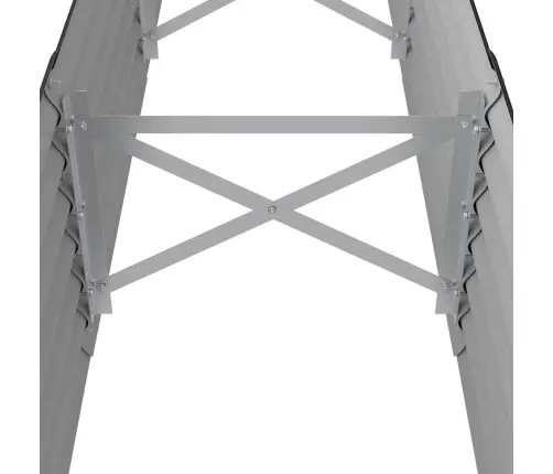 Augstā Puķu Kaste, 224X40X36 Cm, Tērauds, Antracītpelēka Vidaxl