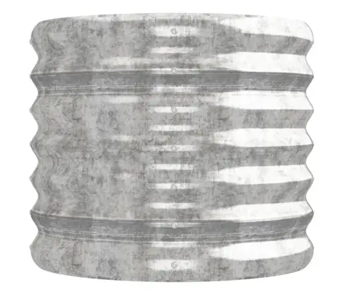 Augstā Puķu Kaste, 224X40X36 Cm, Tērauds, Sudrabaina Vidaxl