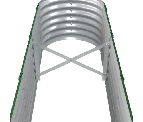 Aukštas Sodo Lovelis, Žalias, 260X40X36cm Cinkuotas Plienas