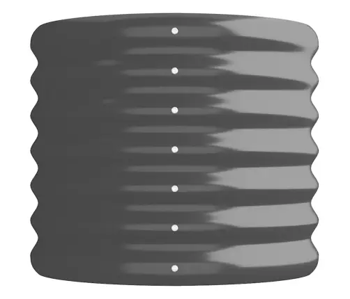 Aia Taimelava, Galvaniseeritud Teras, 260X40X36 cm Antratsiit