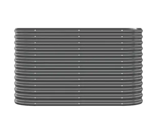 Augstā Puķu Kaste, 114X40X68 Cm, Tērauds, Antracītpelēka Vidaxl