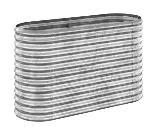 Aia Taimelava, Galvaniseeritud Teras, 114X40X68 cm Hõbedane
