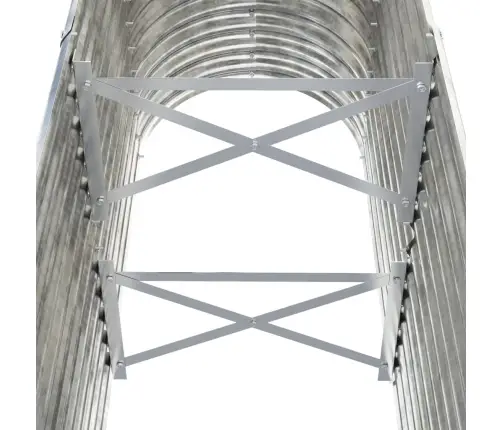 Aia Taimelava, Galvaniseeritud Teras, 114X40X68 cm Hõbedane