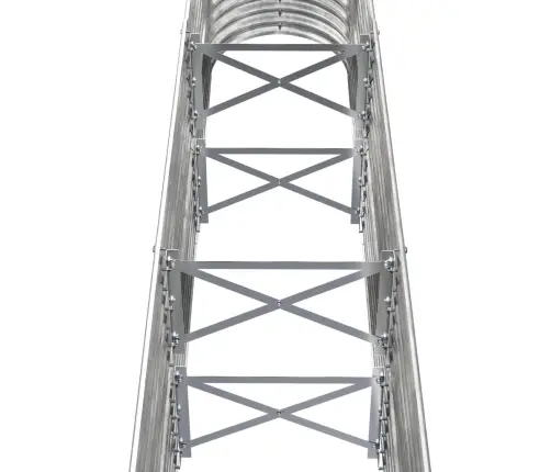 Aia Taimelava, Galvaniseeritud Teras, 152X40X68 cm Hõbedane