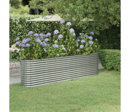 Aia Taimelava, Galvaniseeritud Teras, 260X40X68 cm Hõbedane