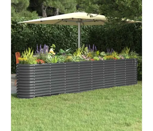 Aia Taimelava, Galvaniseeritud Teras, 332X40X68 cm Antratsiit