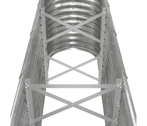 Aia Taimelava, Galvaniseeritud Teras, 332X40X68 cm Hõbedane