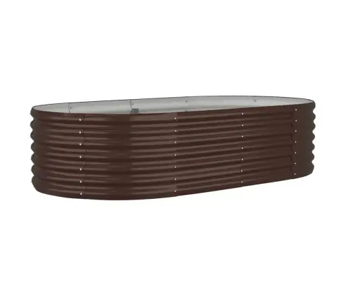 Augstā Puķu Kaste, 152X80X36 Cm, Pulverkrāsots Tērauds, Brūna Vidaxl