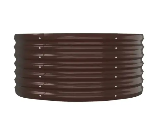 Augstā Puķu Kaste, 152X80X36 Cm, Pulverkrāsots Tērauds, Brūna Vidaxl